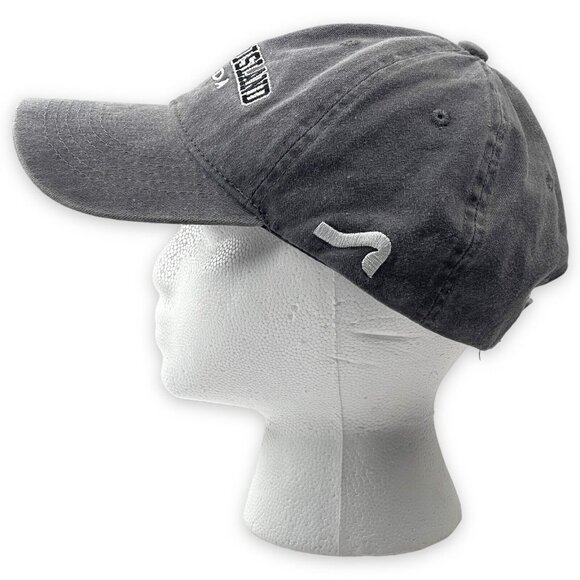 Treasure Island Florida Logo Gray Surf-Style Strapback Cap Hat - Picture 3 of 7